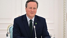 British Foreign Secretary David Cameron arrived in Astana